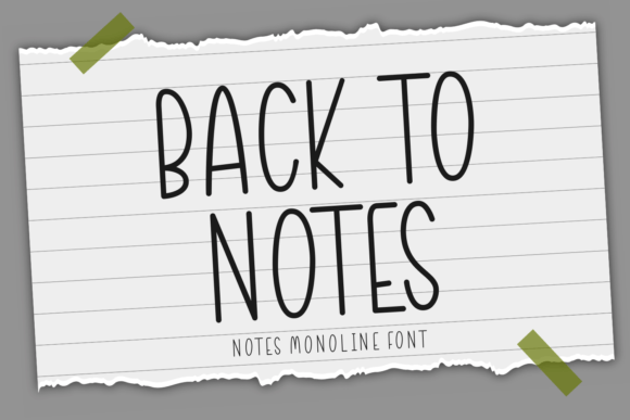 Back to Notes: A Clean Sans Serif Font for Branding
