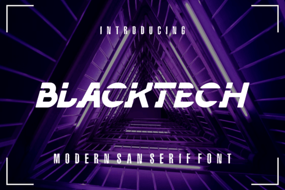 Blacktech: A Futuristic Sans Serif Font for Modern Brands