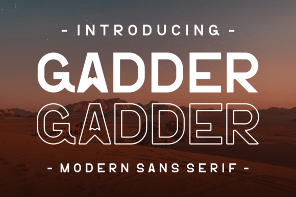 Gadder: A Bold Sans Serif Font for Branding