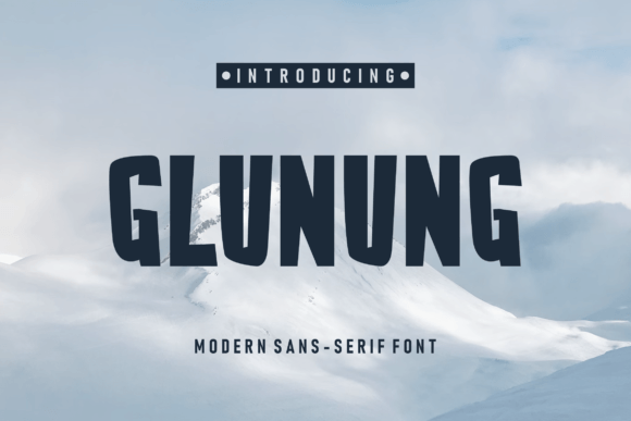 Glunung: A Modern Sans Serif Font for Elegant Branding