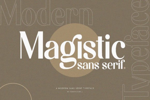 Magistic: A Modern Sans Serif Font for Luxury Campaigns