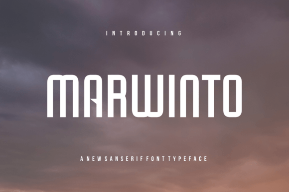 Marwinto: An Elegant Sans Serif Font for Editorial Design