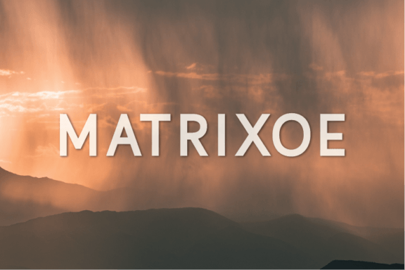 Matrixoe: A Modern Classy Sans Serif Typeface for Brands