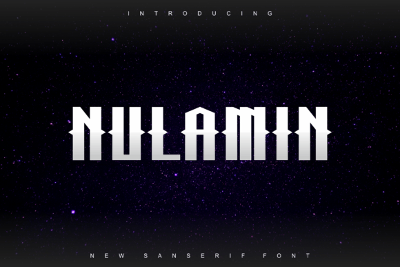 Nulamin: A Futuristic Sans Serif Typeface for Modern Editorial Design