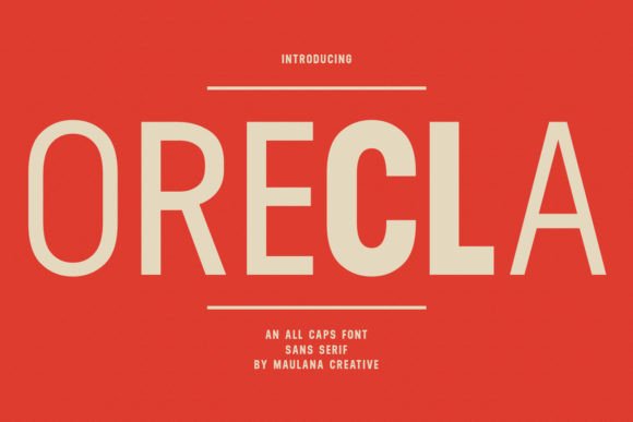 Orecla: A Modern Sans Serif Font for Campaigns