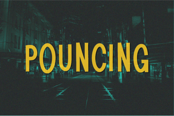 Pouncing: The Unique Sans Serif Font for Your Brand