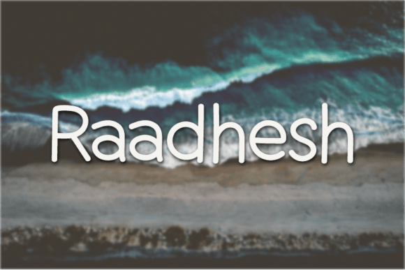 Raadhesh: A Unique Sans Serif Font for Crafters