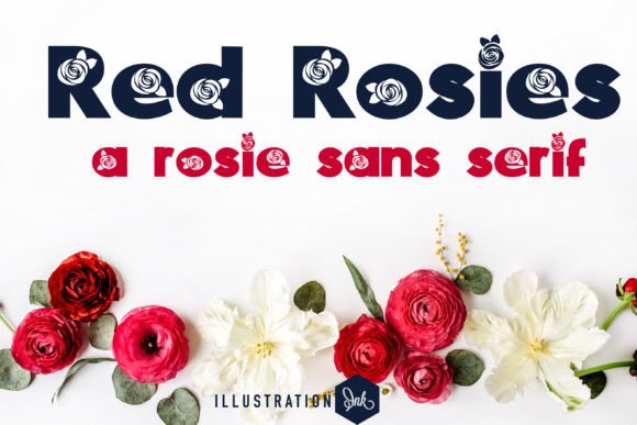 Red Rosies: A Whimsical Sans Serif Font for Brands