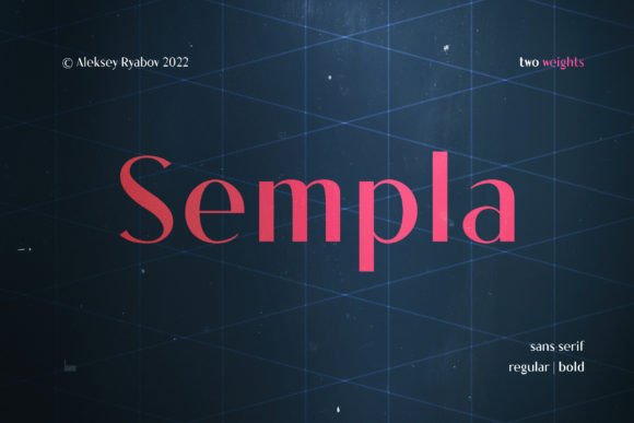 Sempla: A Trendy Sans Serif Font for Modern Web Design