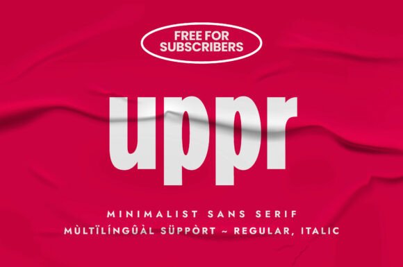 Uppr: A Modern Sans Serif Font for Editorial Design